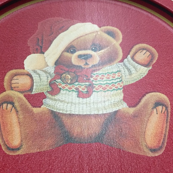 Christmas metal tray used 13” - Picture 2 of 3